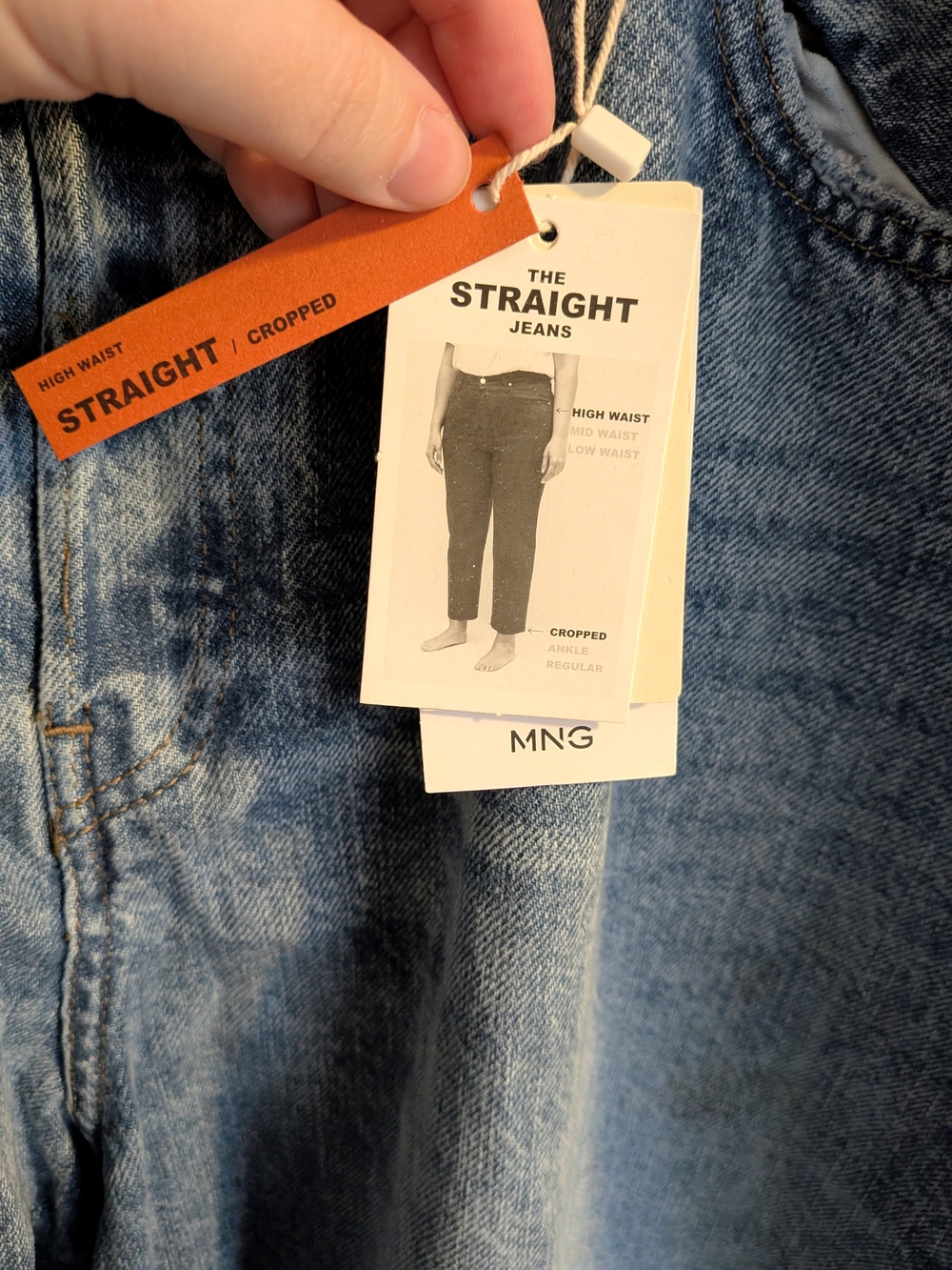 High Waist Cropped Jeans